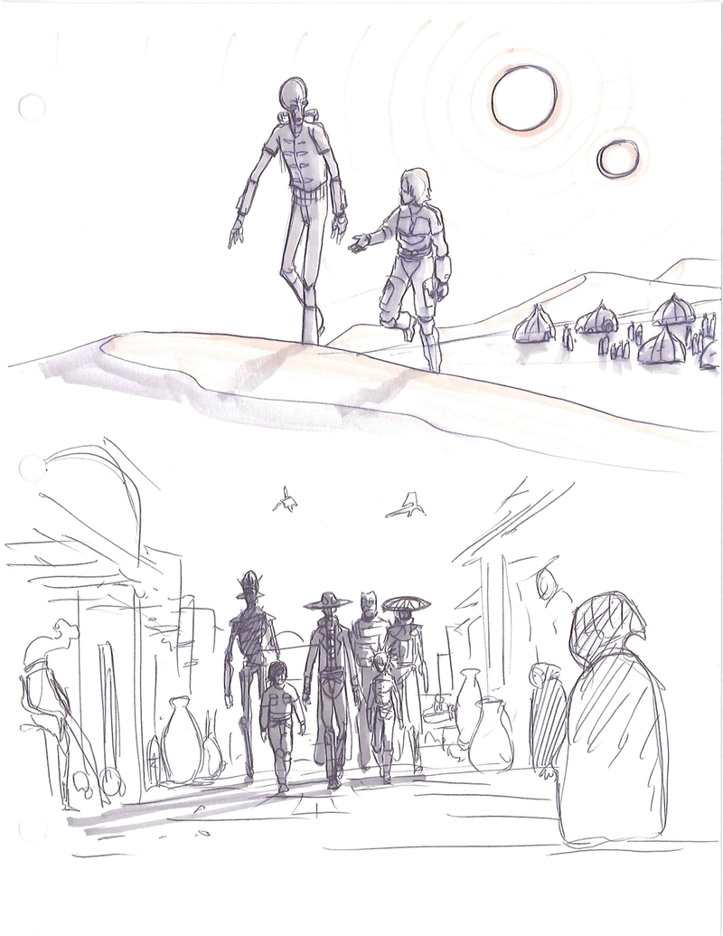 Illustration for article titled Concept Art Sketches for the Clone Wars Stories We Never Saw
